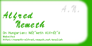 alfred nemeth business card